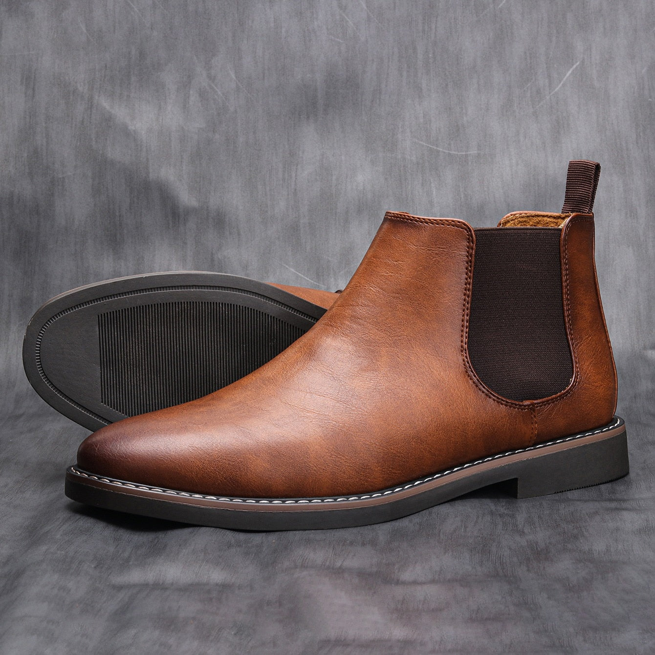 Gerno - Chelsea leather boots for men