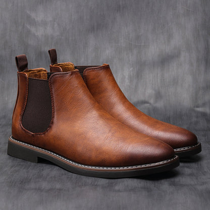 Gerno - Chelsea leather boots for men