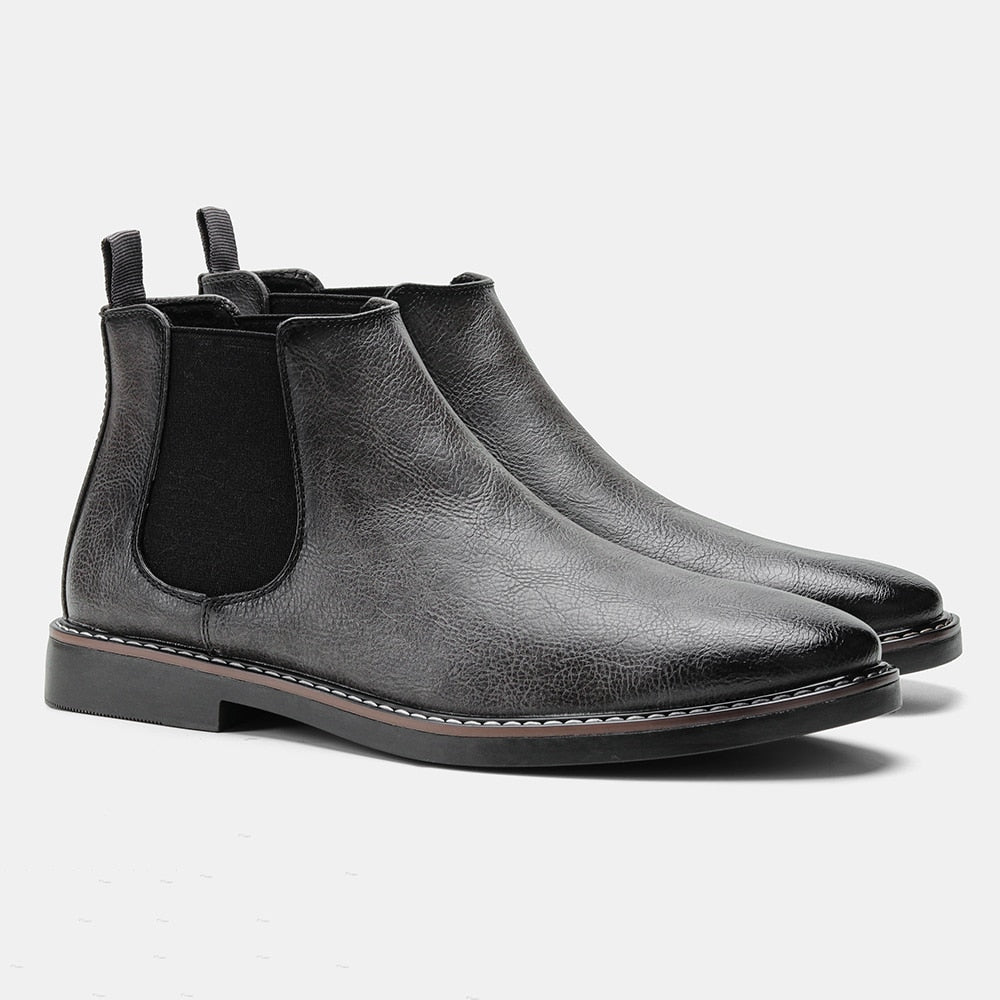 Gerno - Chelsea leather boots for men