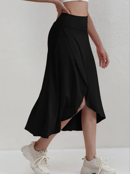 Calla – Sporty Asymmetric Slit Skirt