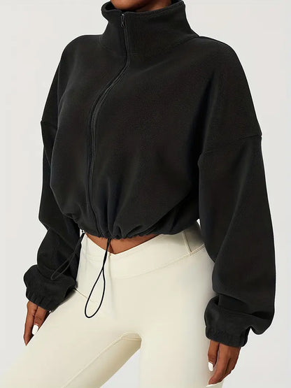 Brianna – Cropped Fleece Jacket