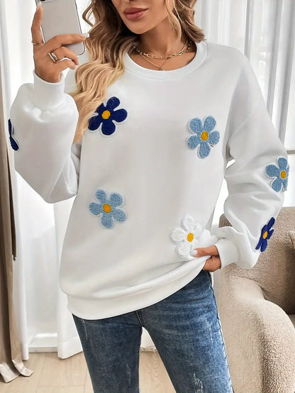 Daiyu – Floral Cotton Sweatshirt