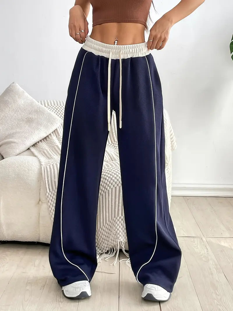 Zoey – Stretchy Wide Leg Joggers