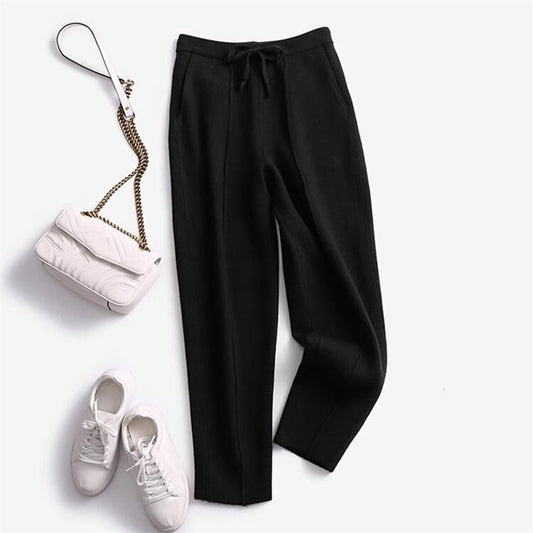 Imee – Wool-knit Harem Pants