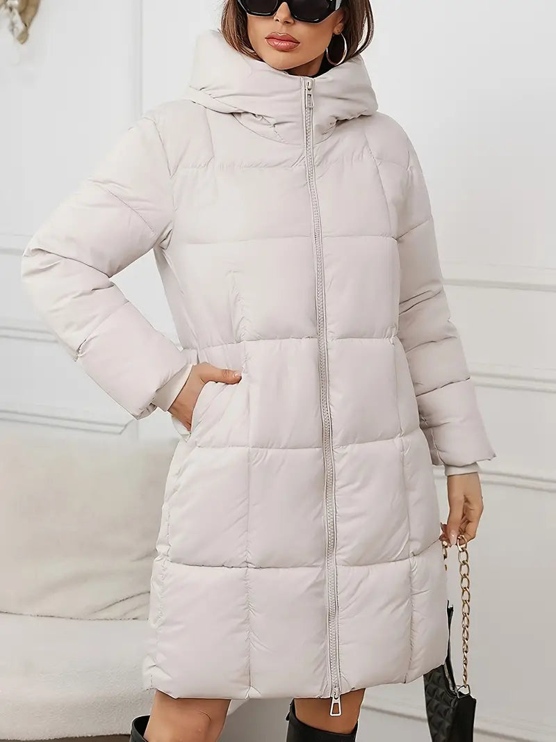 Mandy – Long Puffer Jacket with Hood