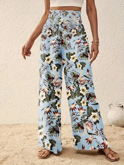 Johanna – Wide Leg Floral Trousers