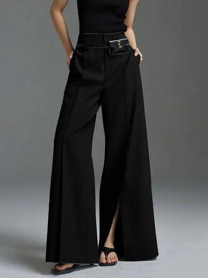 Aaliyah – Elegant High Waist Wide Leg Pants