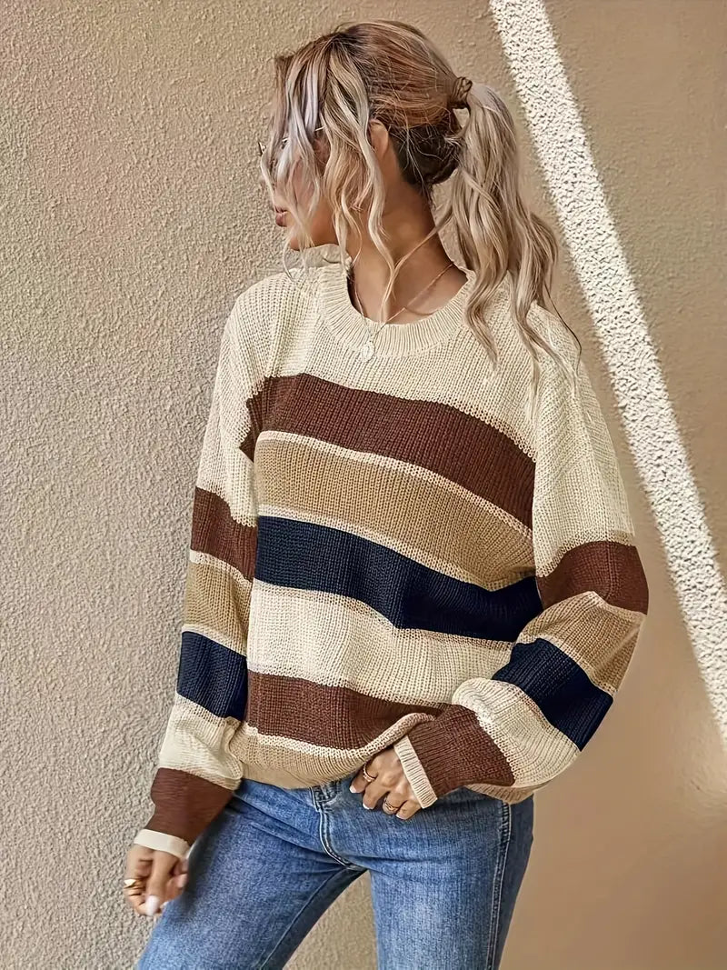 Kaela – Striped Knitted Sweater