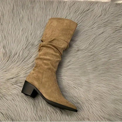 Keana – Durable Mid-Calf Pointed Boots