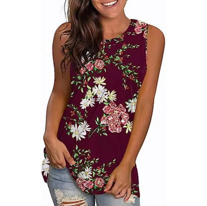 Venecia - Floral Sleeveless Tank Top