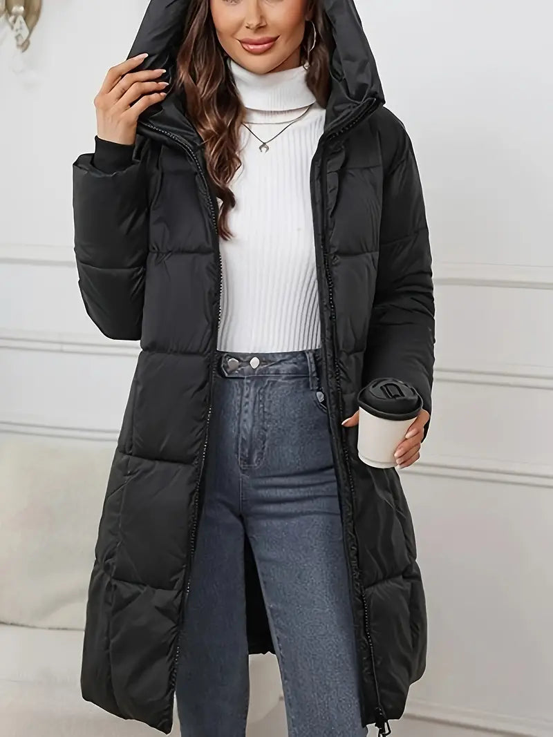 Mandy – Long Puffer Jacket with Hood