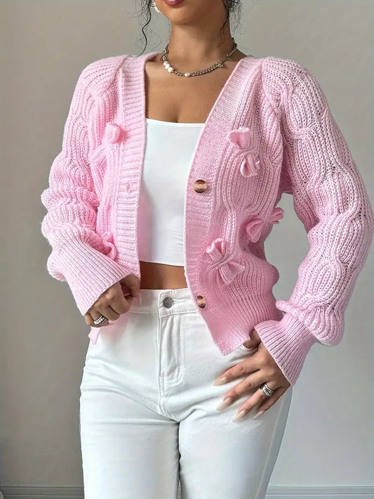 Zyrene – Cozy Pink Cardigan