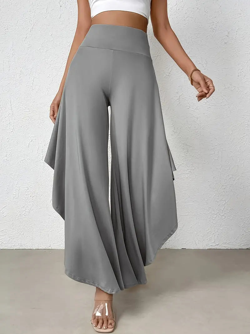 Samira – Elegant Asymmetric Hem Trousers