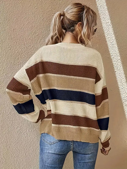 Kaela – Striped Knitted Sweater