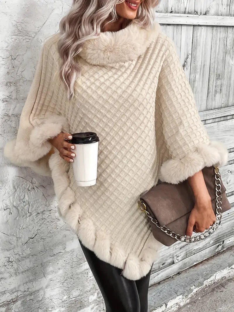 Dahlia – Poncho-style Knitted Sweater