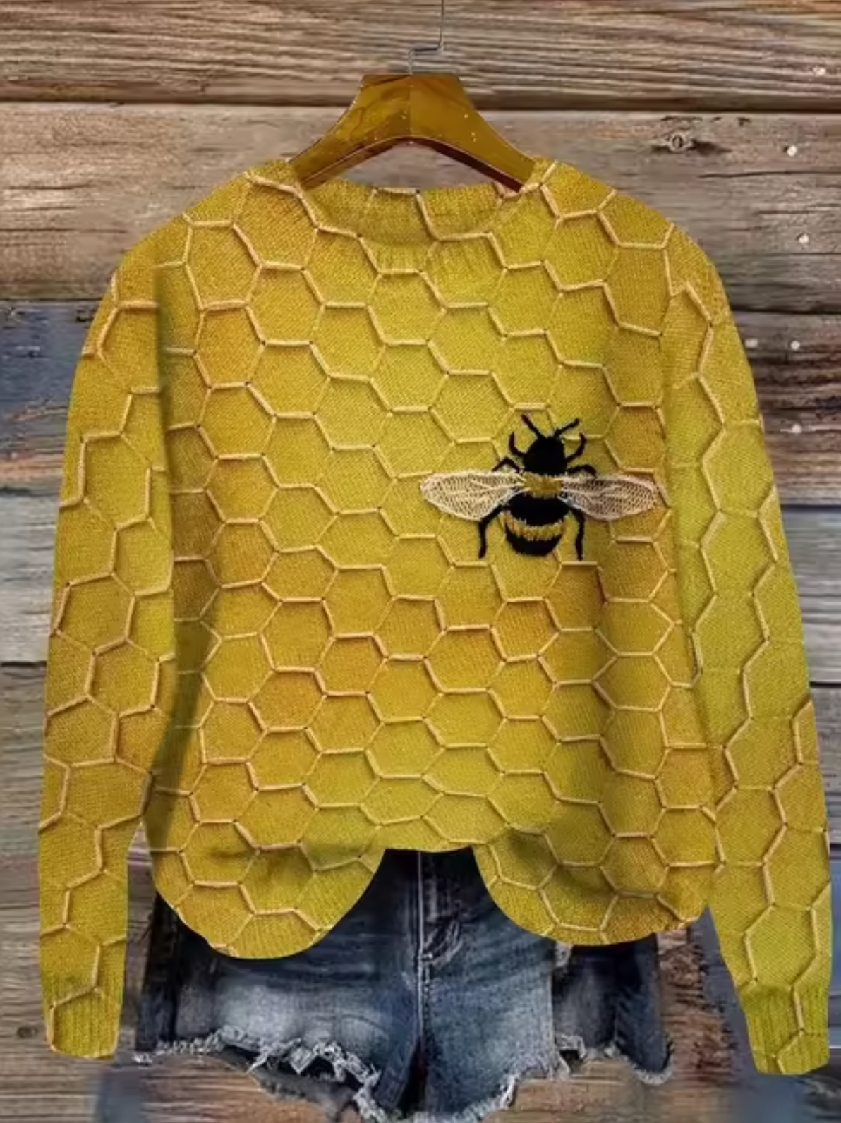 Tracey – Knitted Sweater with 3D Print