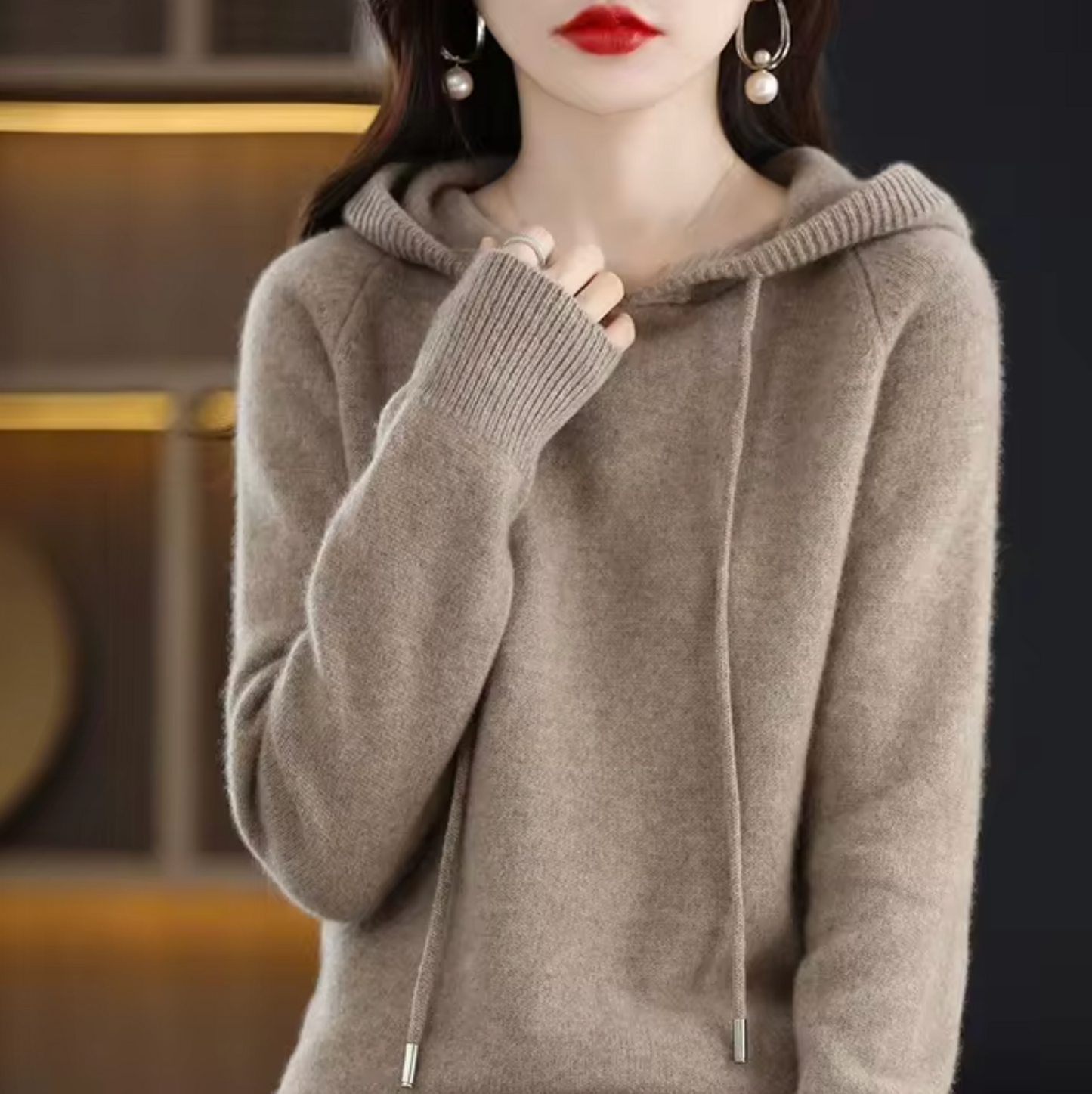 Georgia – Knitted Hoodie