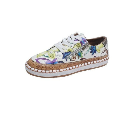 Sandy - Floral Vulcanized Shoes for Women