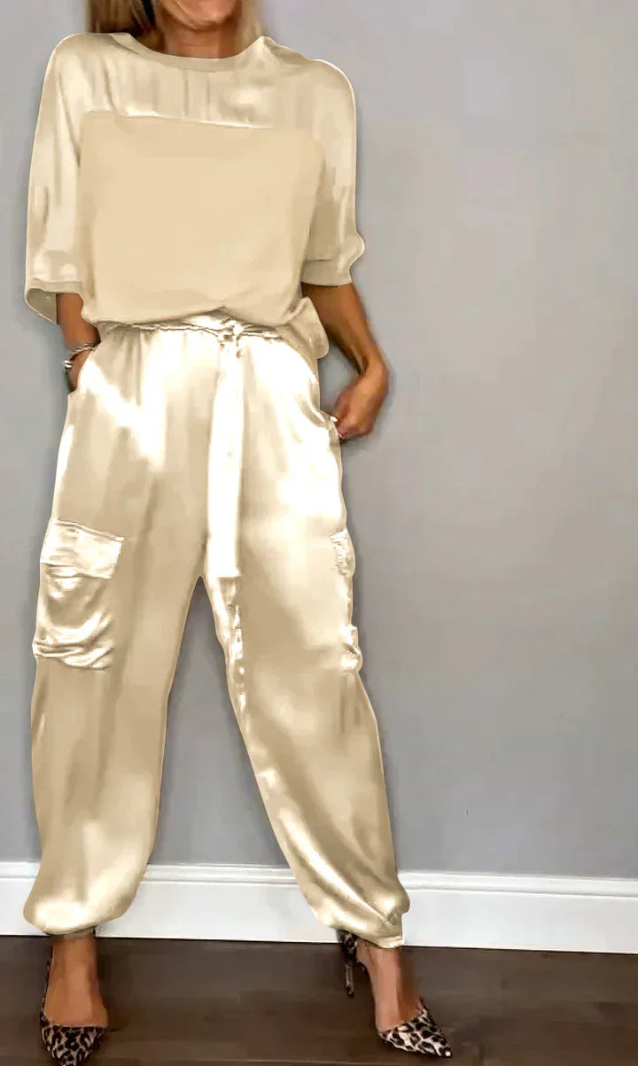 Kleya - Two-piece satin suit