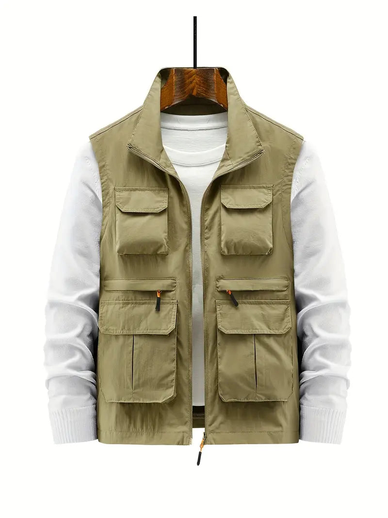 Breeze - Men's multi-pocket zip vest