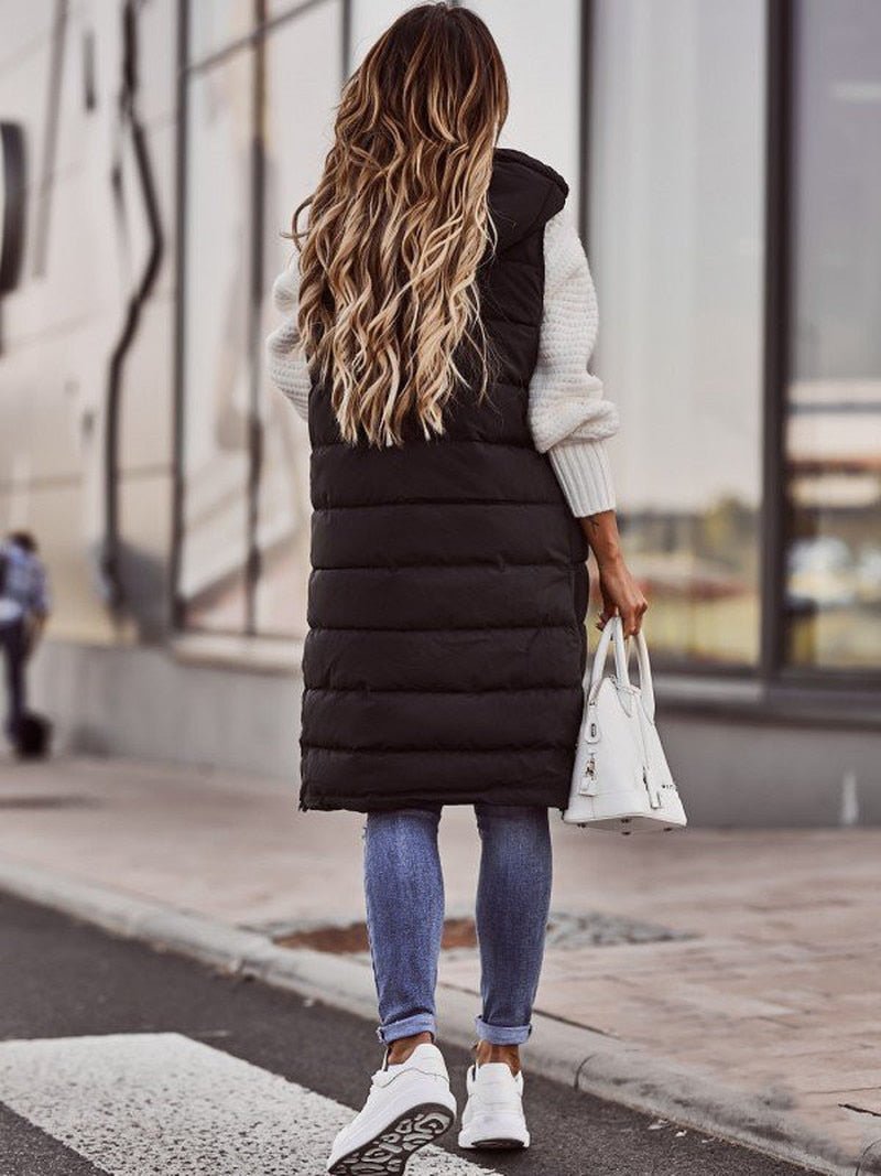 Eka - Knee-length quilted vest