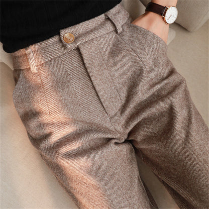 Harley - Elegant tailored trousers made of pure wool