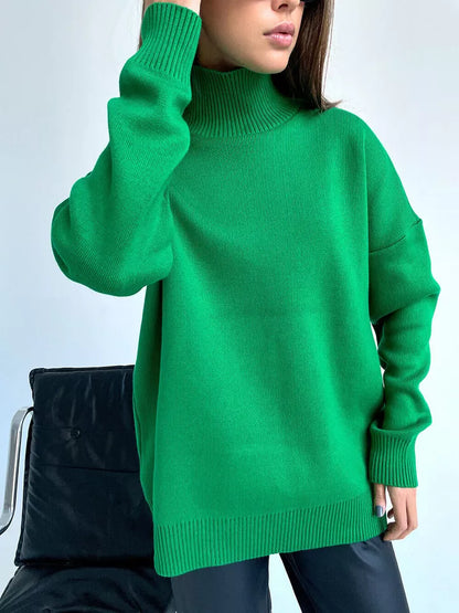 Olga – Oversized Loose Turtleneck Sweater