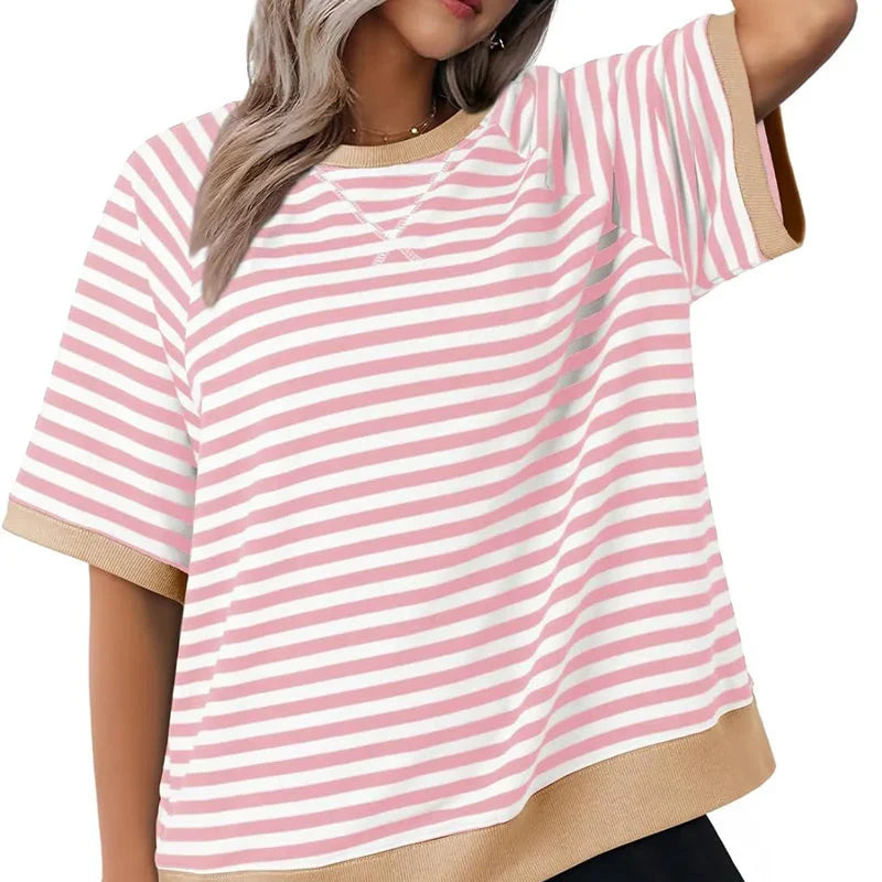 Emma – Casual Striped Cotton T-Shirt