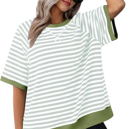 Emma – Casual Striped Cotton T-Shirt