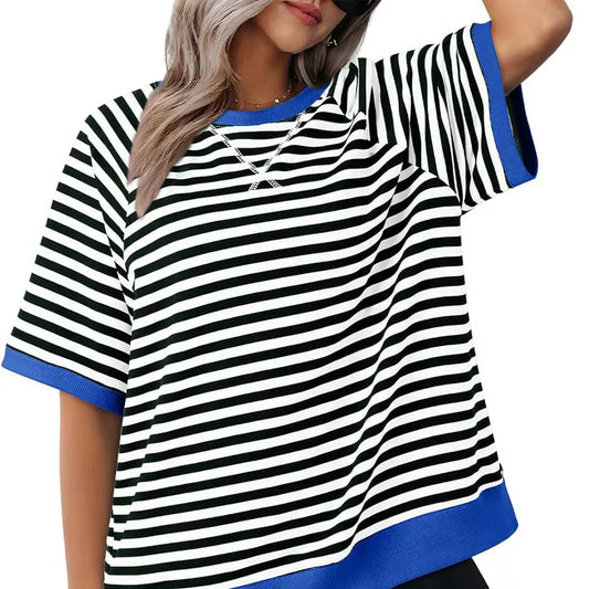 Emma – Casual Striped Cotton T-Shirt