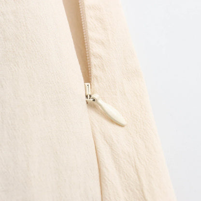 Geneva – Linen Pleated Skirt