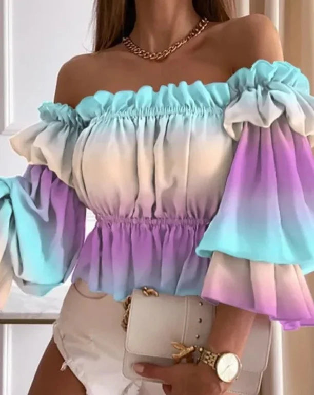 Harpy - Off Shoulder Ruffle Top