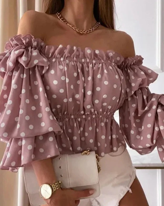 Harpy - Off Shoulder Ruffle Top