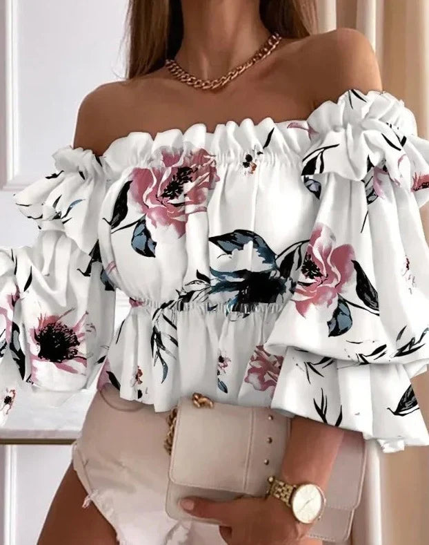 Harpy - Off Shoulder Ruffle Top