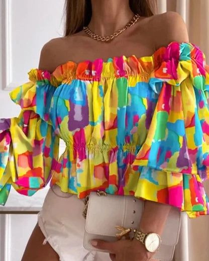 Harpy - Off Shoulder Ruffle Top