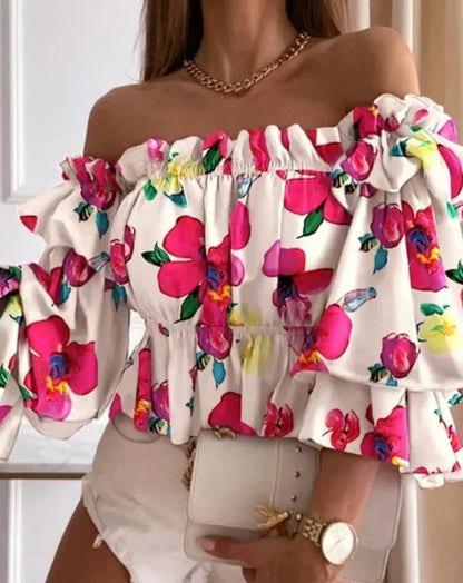 Harpy - Off Shoulder Ruffle Top