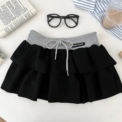 Analisa - High-Waist Elastic Mini Skirt