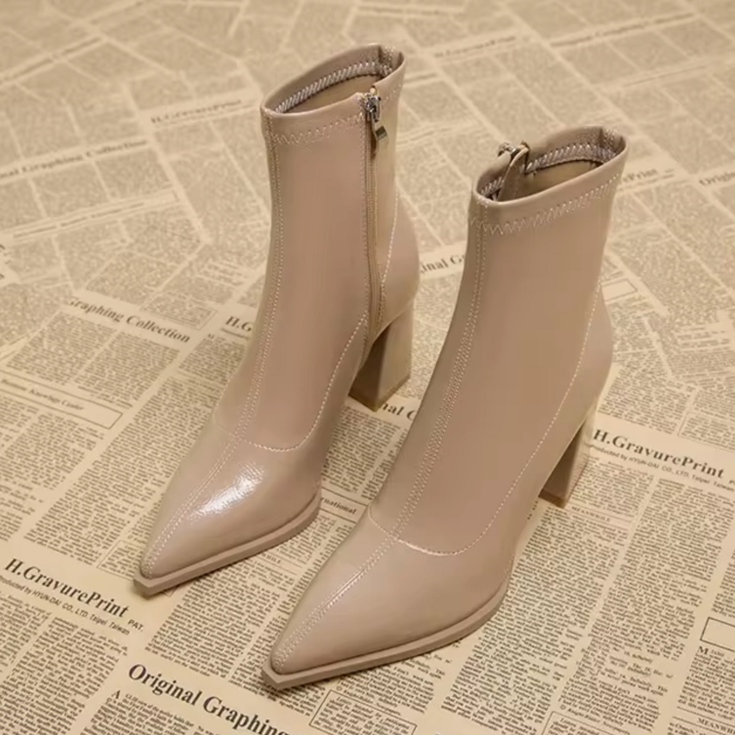 Andrea - Leather Ankle Boots