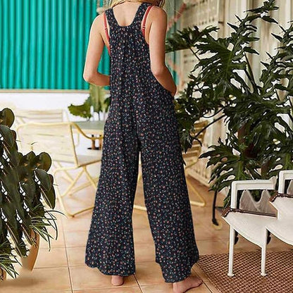 Tonya - Floral Wide Leg Jumpsuit