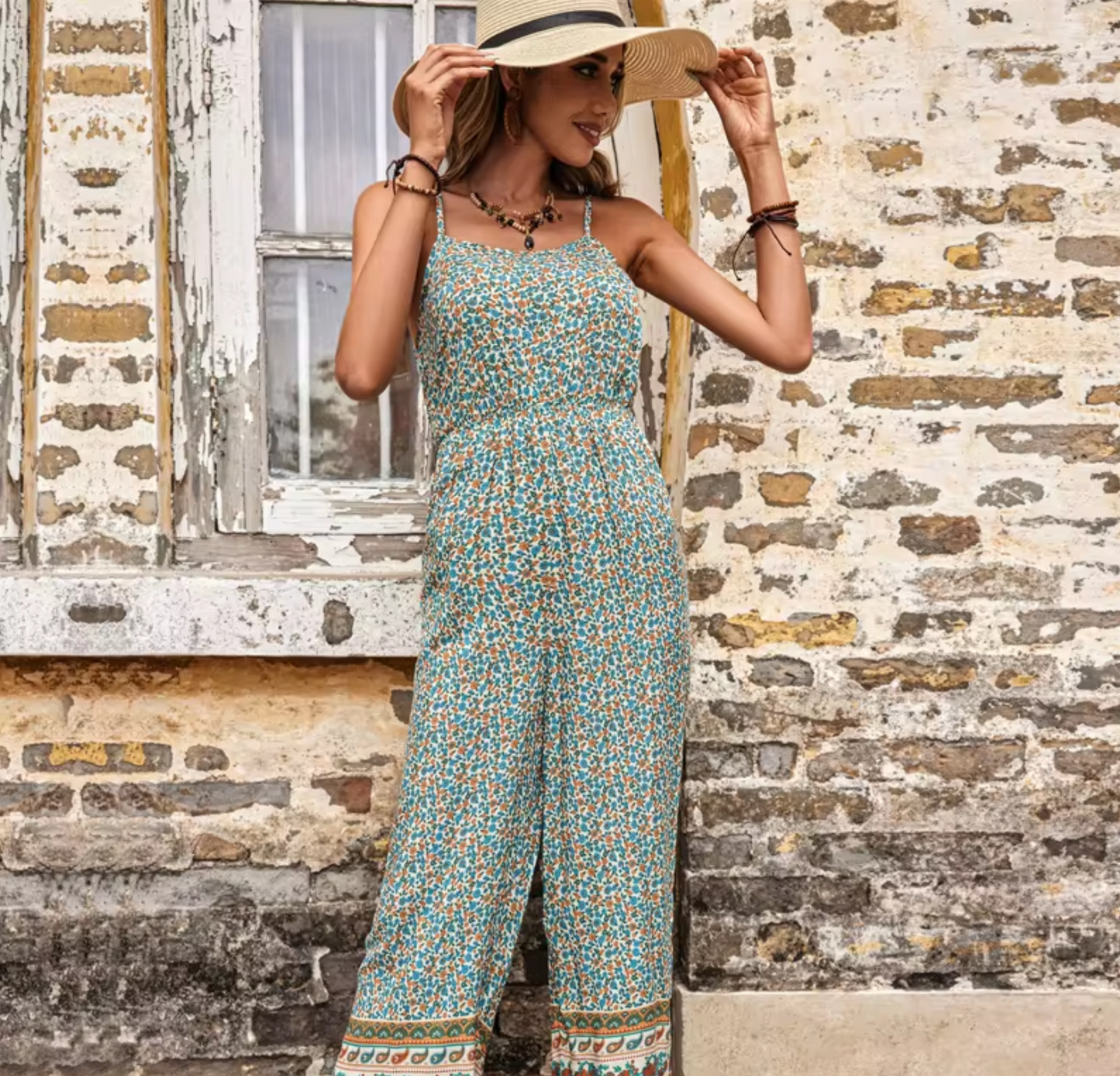 Giulia – Bohemian High Waist Jumpsuit