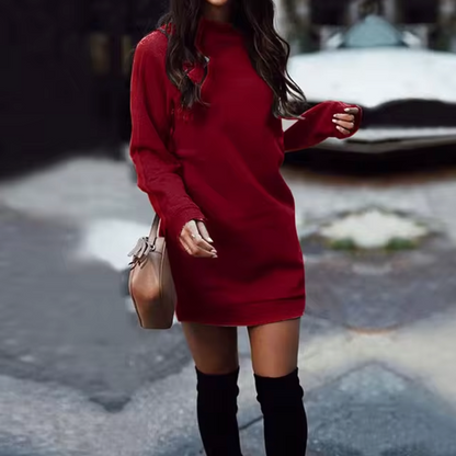 Miriam – Knitted Long Sleeve Sweater Dress