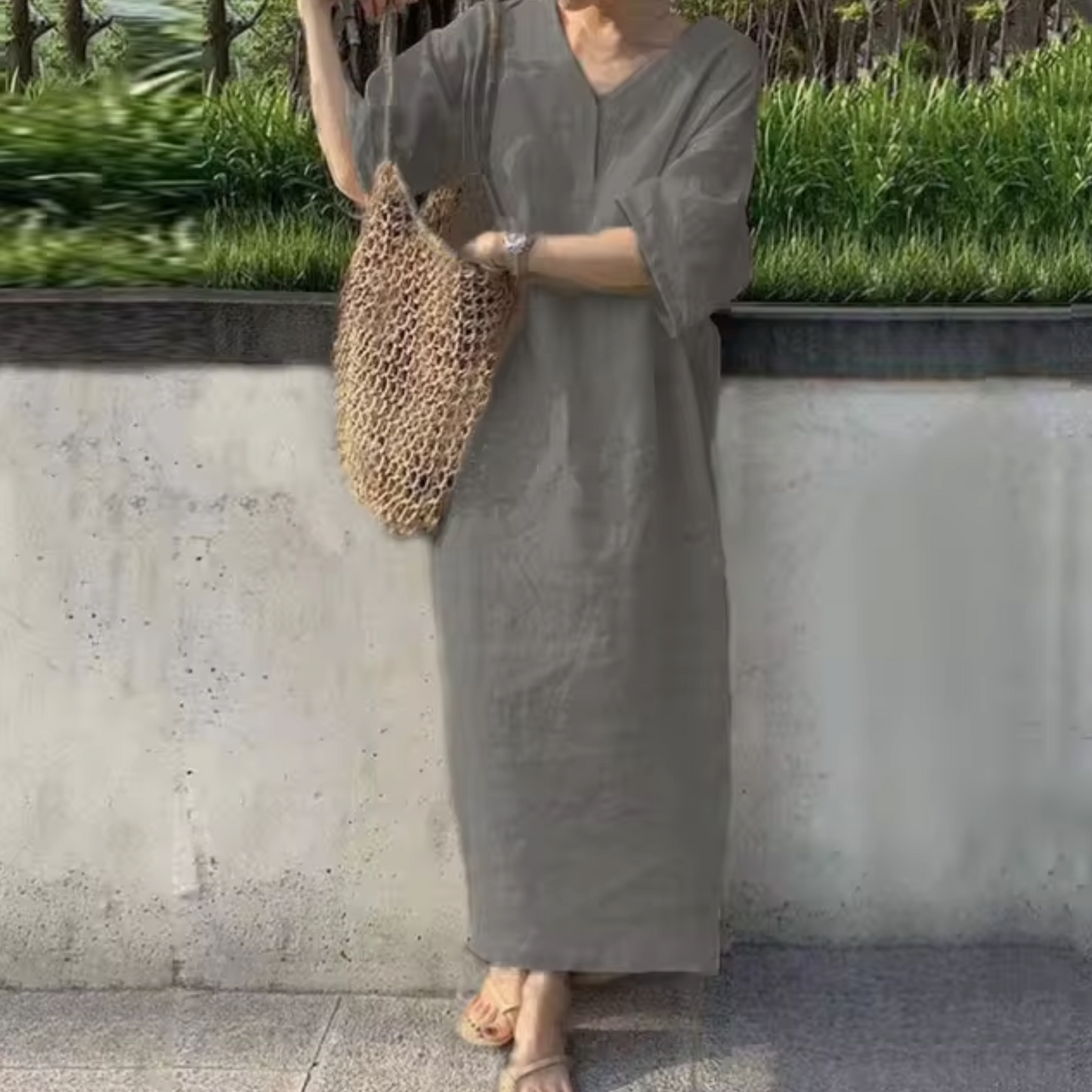 Amadea - Loose Cotton Linen Dress