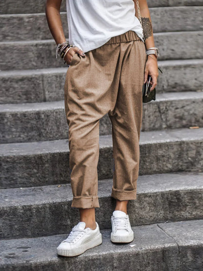 Zora - Casual linen trousers