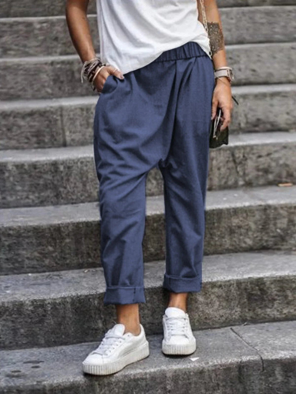 Zora - Casual linen trousers