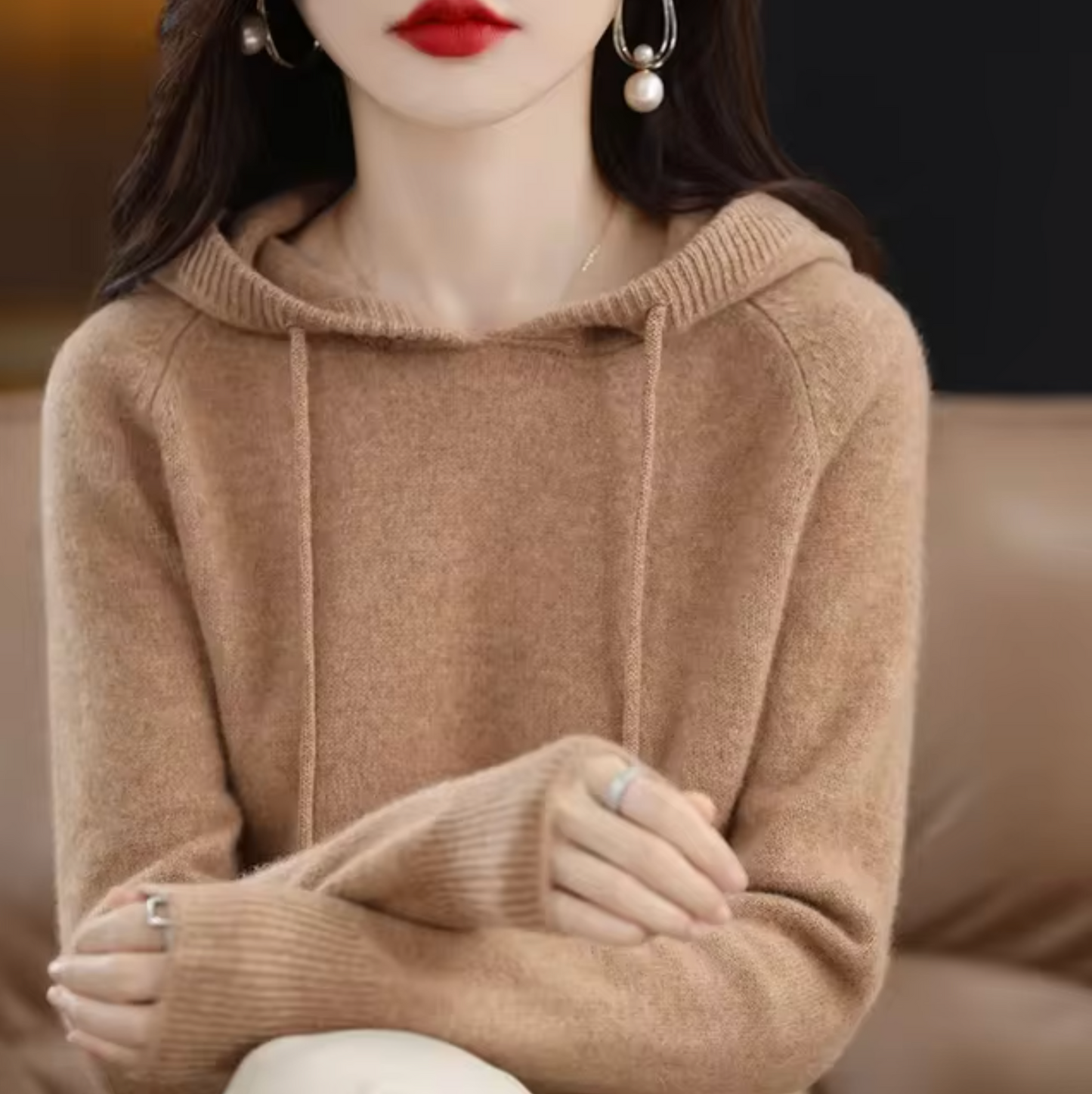 Georgia – Knitted Hoodie