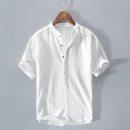 MARIO - Cotton and linen summer shirt