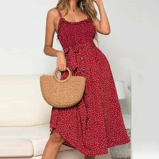 Sofie - Elegant Polka Dot Dress