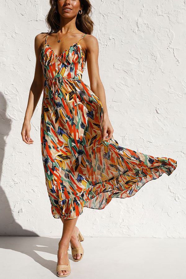 CICIE - Multicoloured Midi Dress