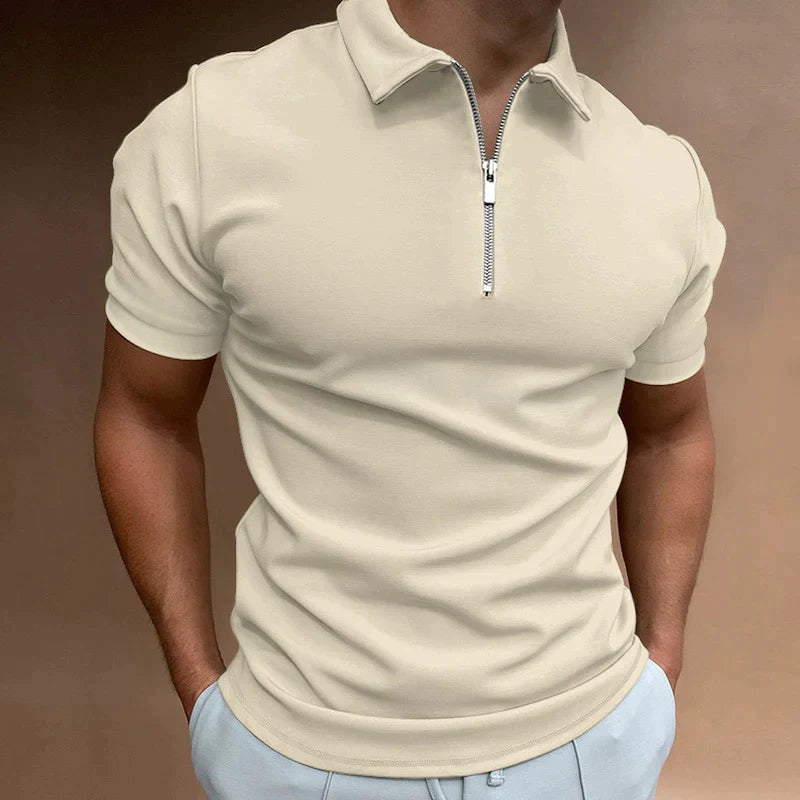 JAXON - Polo T-shirt with zip