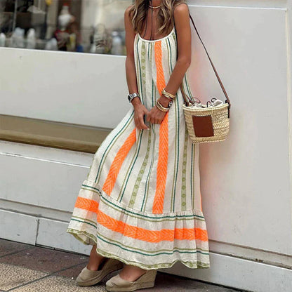 Adela - Stylish dress in orange